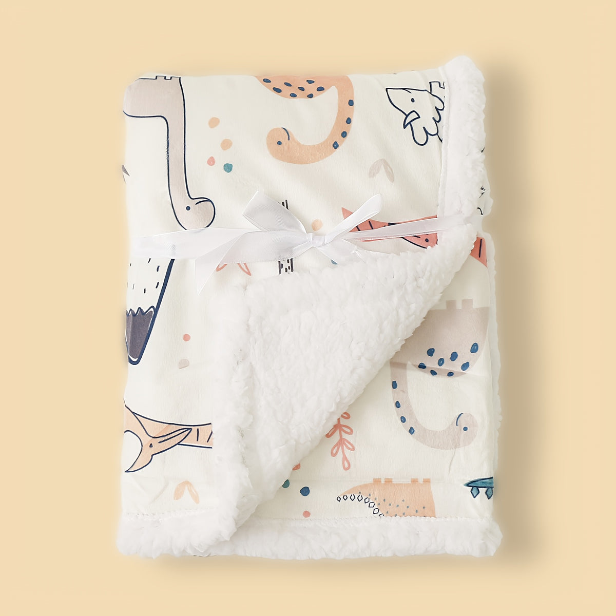 Couverture pour bébé double épaisseur imprimée motif géométrique — Monptitlou Image