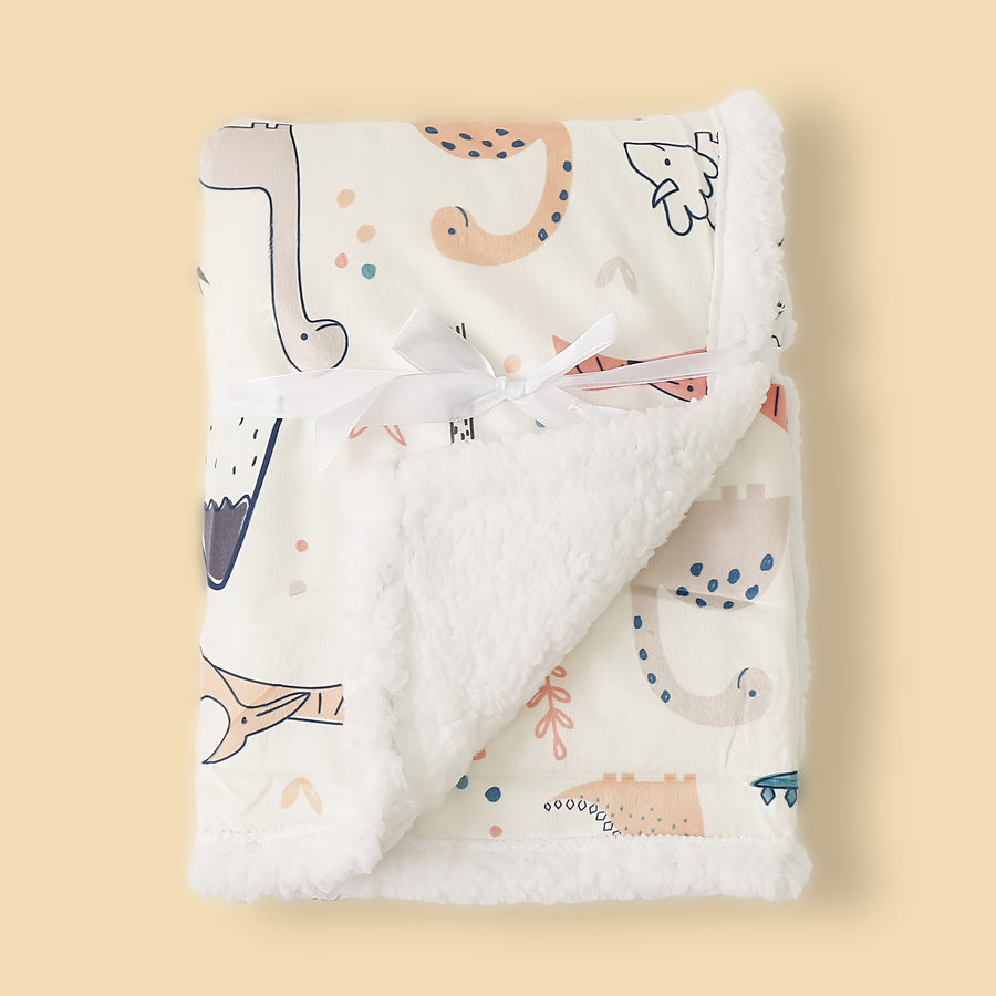 Couverture pour bébé double épaisseur imprimée motif géométrique — Monptitlou