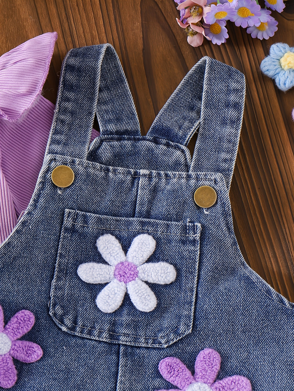 Ensemble 2 pièces pour bébé fille : Haut décontracté et mignon à — Monptitlou