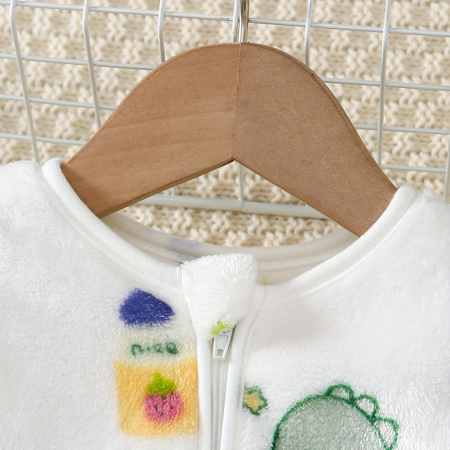 Cadeau de baptême et robe de baptême, bouteille pour enfant dinosaure — Monptitlou