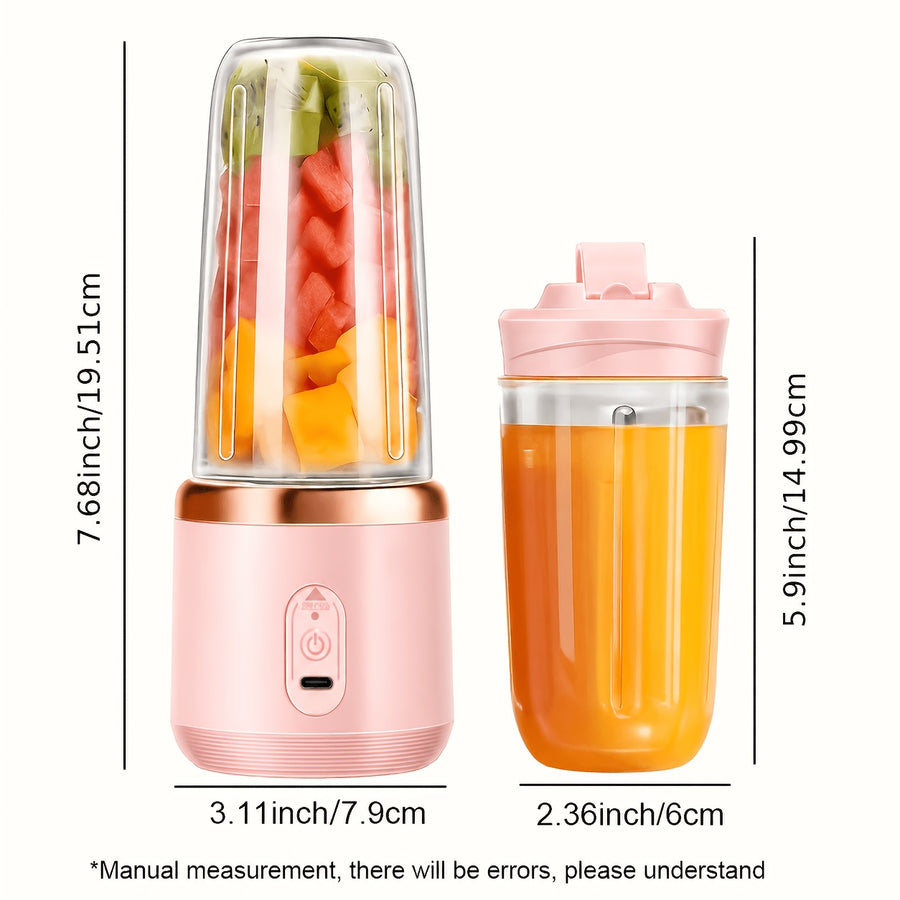 Mixeur bébé portable rechargeable USB, gobelet rose — Monptitlou