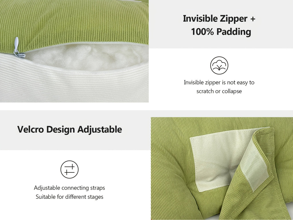 Oreiller de couchage pour la grossesse, oreiller de voyage réglable — Monptitlou