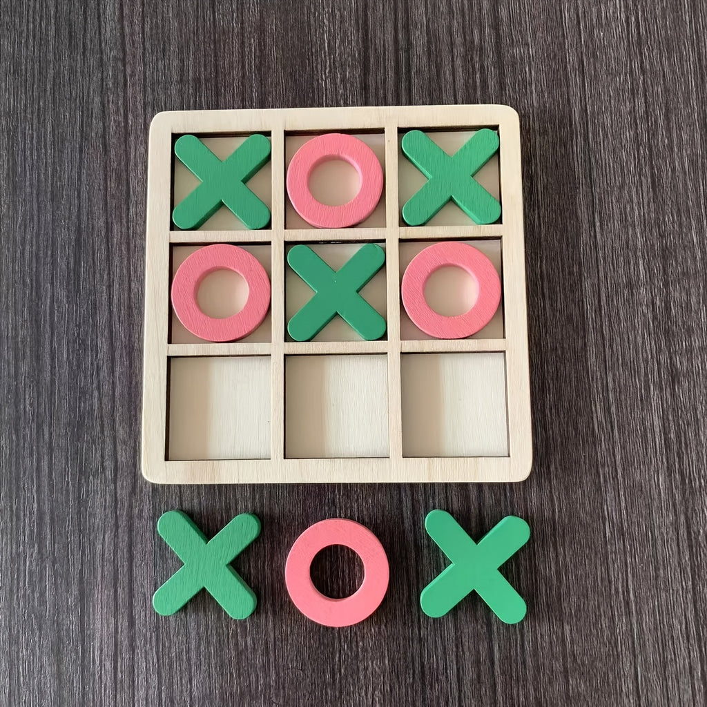 Jeu de morpion en bois pour enfants — Monptitlou
