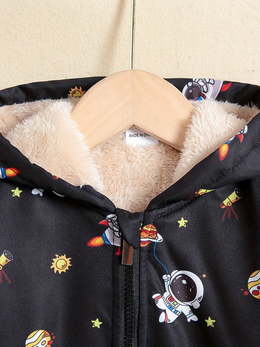 Veste à capuche doublée en polaire