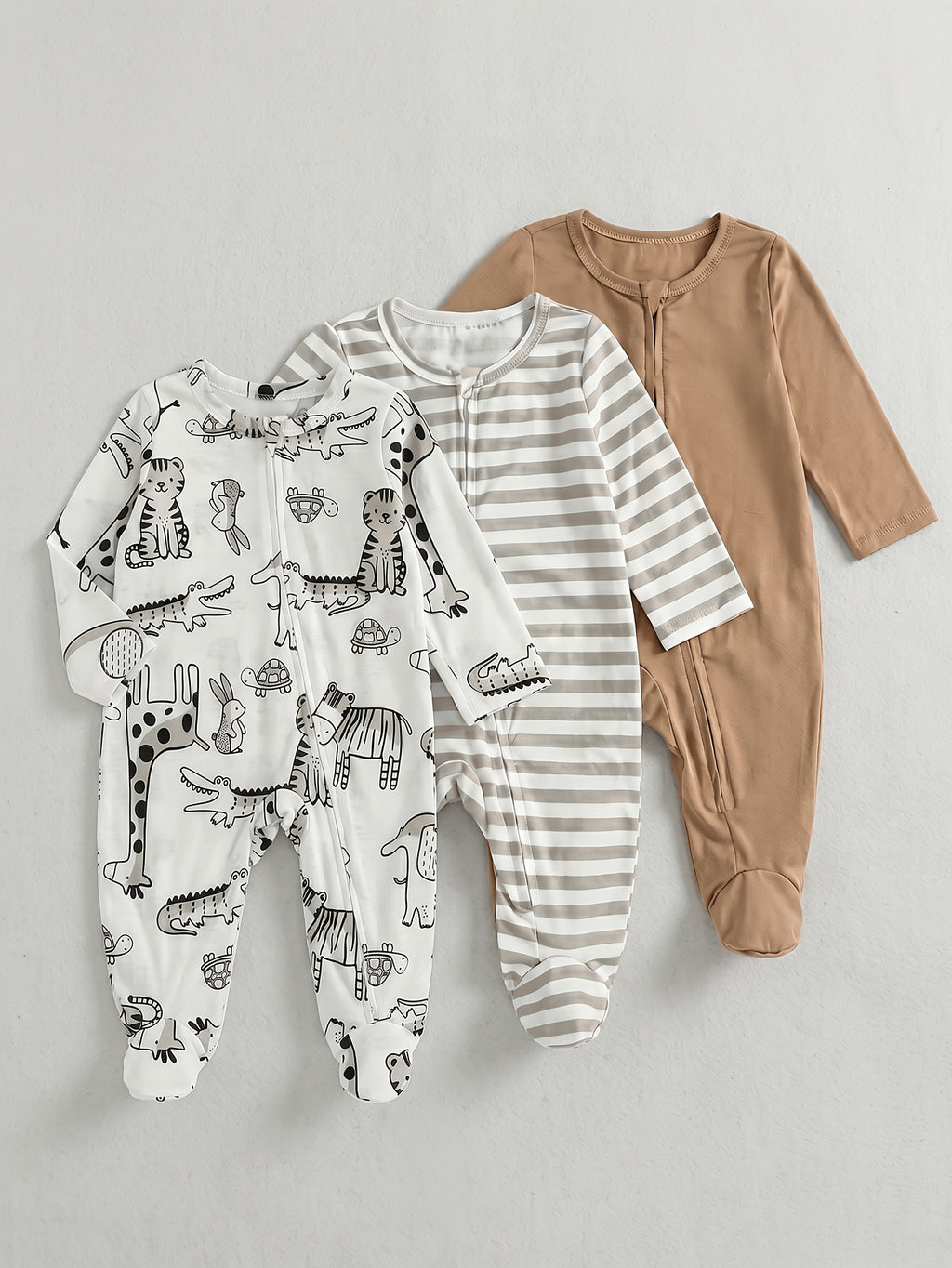 Ensemble de pyjama à pieds manches longues pour bébé nouveau-né — Monptitlou
