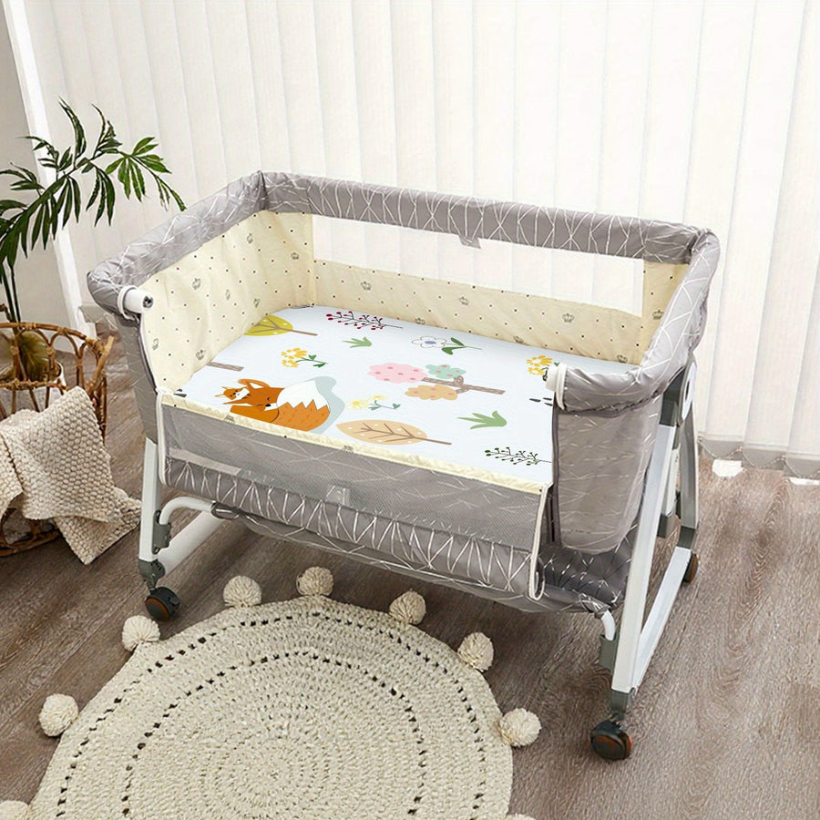 Parure de 4 draps de lit moitié lune ultra-doux pour berceau — Monptitlou