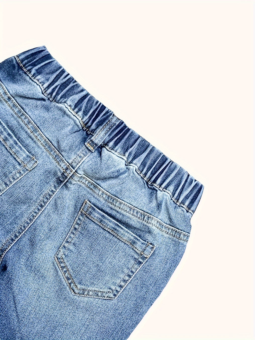 Pantalon en jean stretch pour garçon, style printemps/automne — Monptitlou
