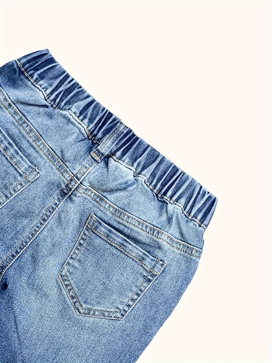 Pantalon en jean stretch pour garçon, style printemps/automne — Monptitlou