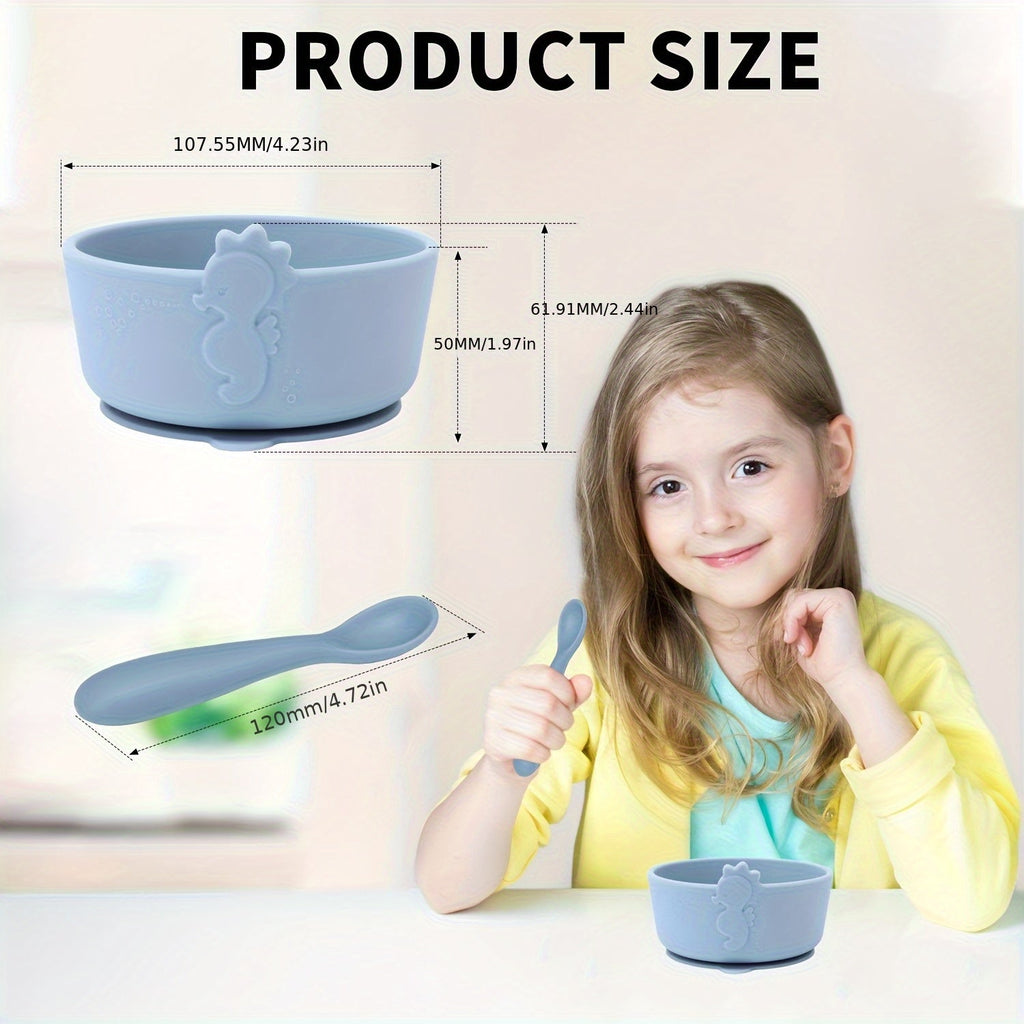Bols bébé en silicone alimentaire — Monptitlou