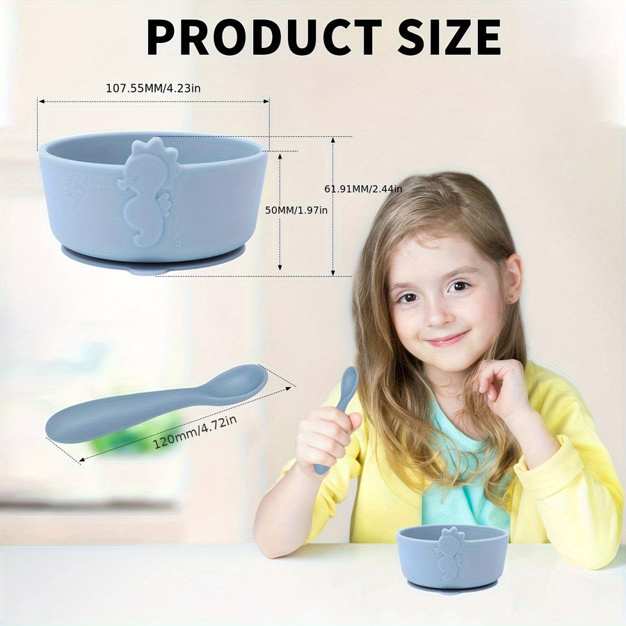 Bols bébé en silicone alimentaire — Monptitlou