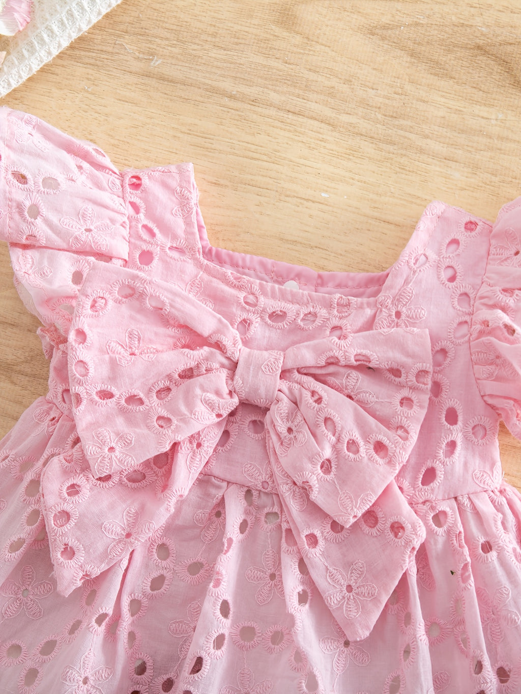 Ensemble été pour bébé fille : haut décontracté et mignon avec nœud — Monptitlou
