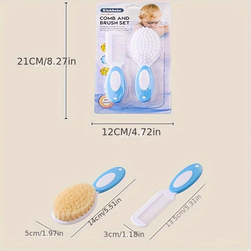 Ensemble de brosse et peigne pour bébé, deux pièces — Monptitlou