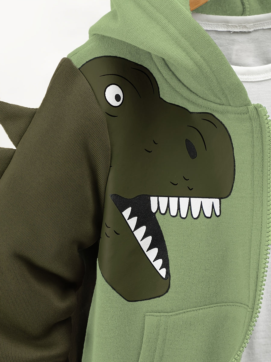 Ensemble 2 pièces pour garçon avec veste sweat à capuche zippée et — Monptitlou
