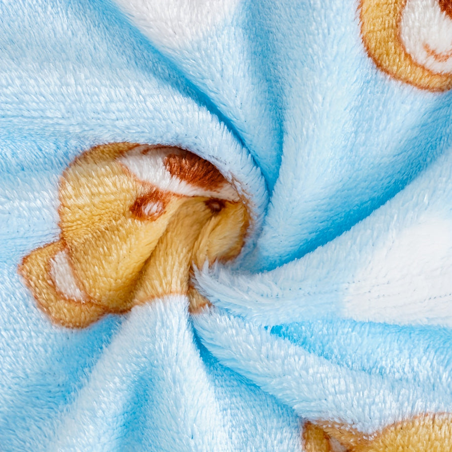 Bébé Ours Cœur Manches Longues Flanelle Polaire Fermeture Éclair Double — Monptitlou
