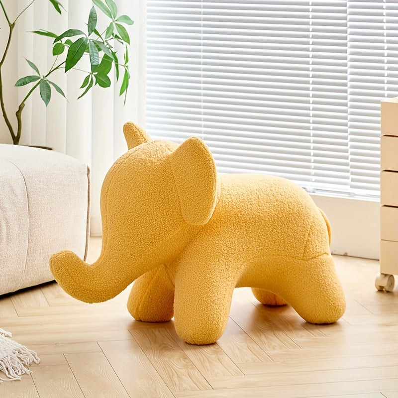 Chaise Éléphant en Laine d'Agneau pour Salon ou Chambre