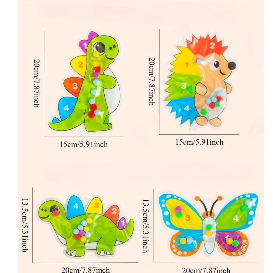 Jouet de tri de balles colorées avec dinosaures — Monptitlou