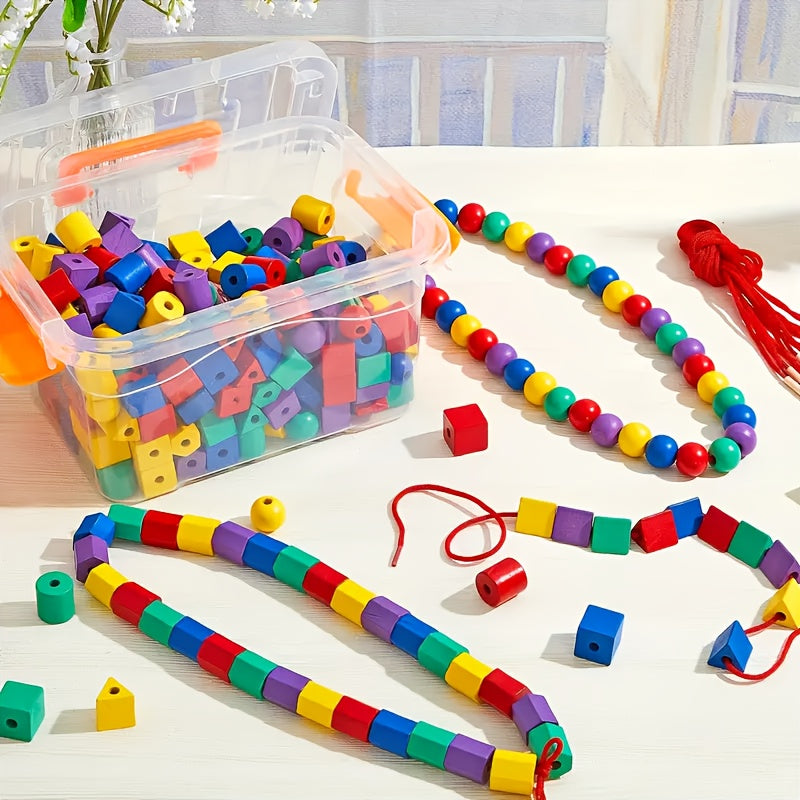 Jouets d'enfilage de perles pour éducation — Monptitlou