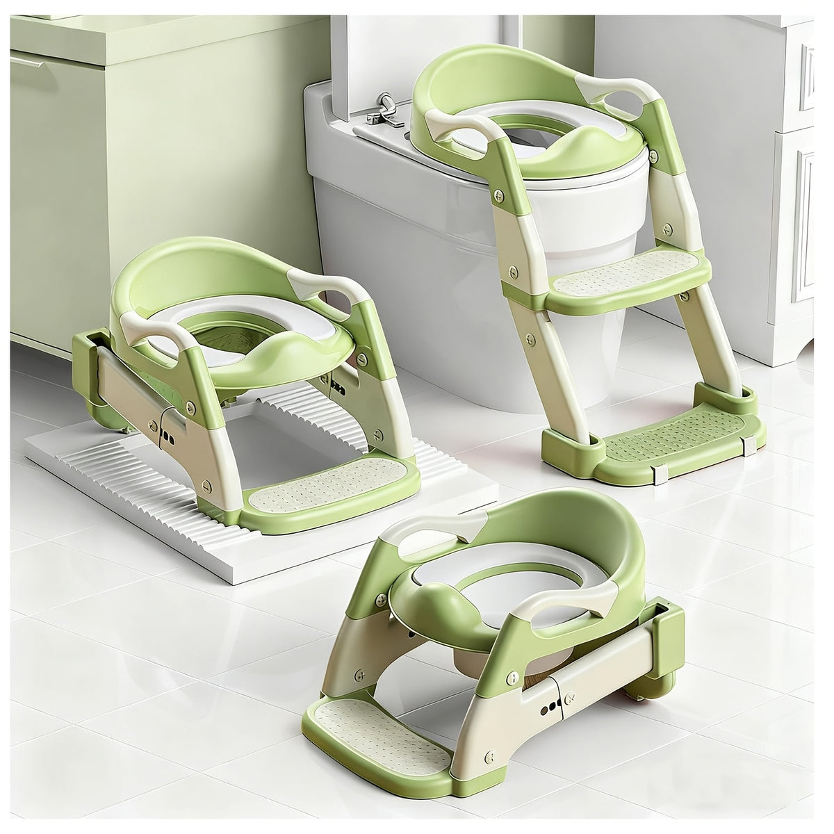 Siège Bébé Portable 3-en-1 à Hauteur Réglable, Antidérapant — Monptitlou Image