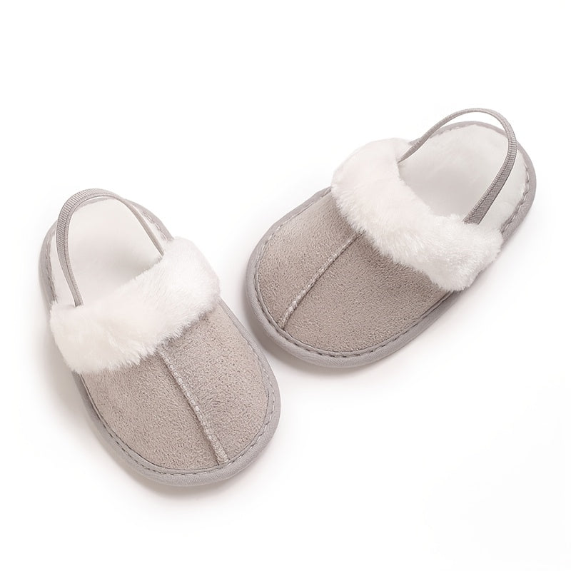 Chaussons Douillets en Peluche pour Bébé Fille - Semelle Souple et Antidérapante pour le Confort Intérieur | Mignons et 