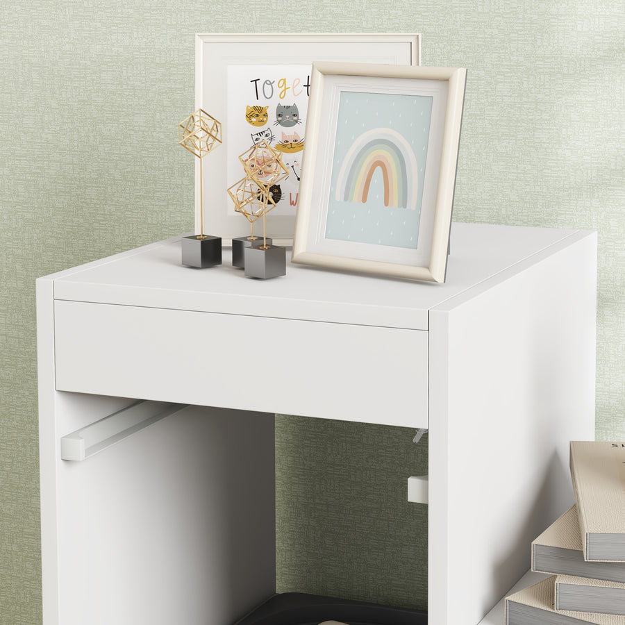 Meuble de rangement pour jouets avec 6 bacs amovibles et 3 niveaux