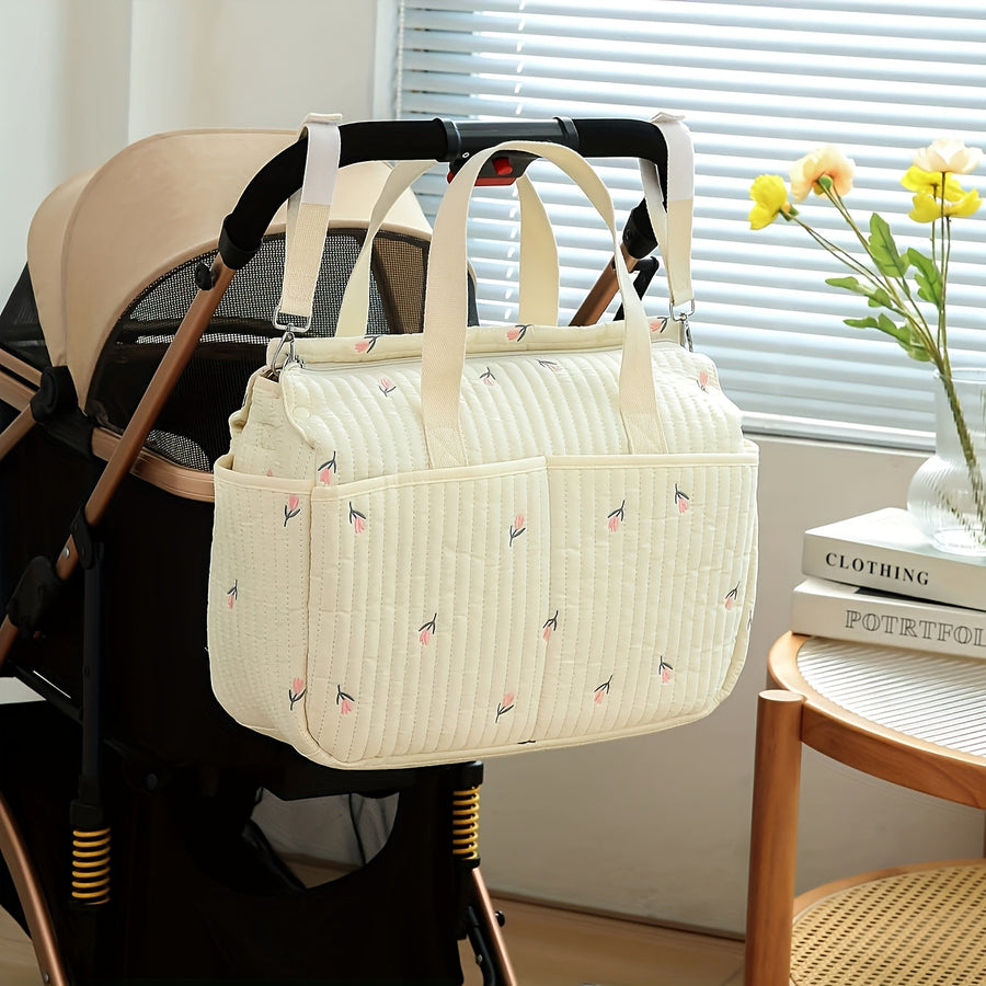 Sac de maternité portable style coréen avec broderie ours — Monptitlou