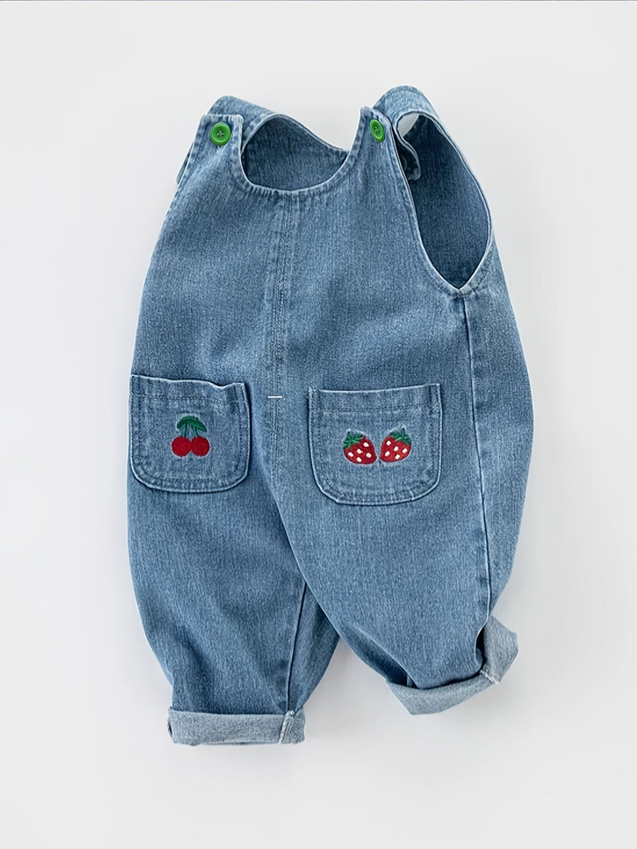 Salopette pour bébé et tout-petit, pantalon en denim — Monptitlou