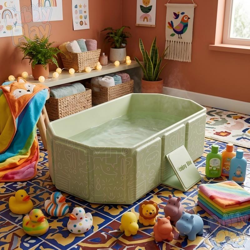 Baignoire portable, petite baignoire hors sol, baignoire compacte — Monptitlou