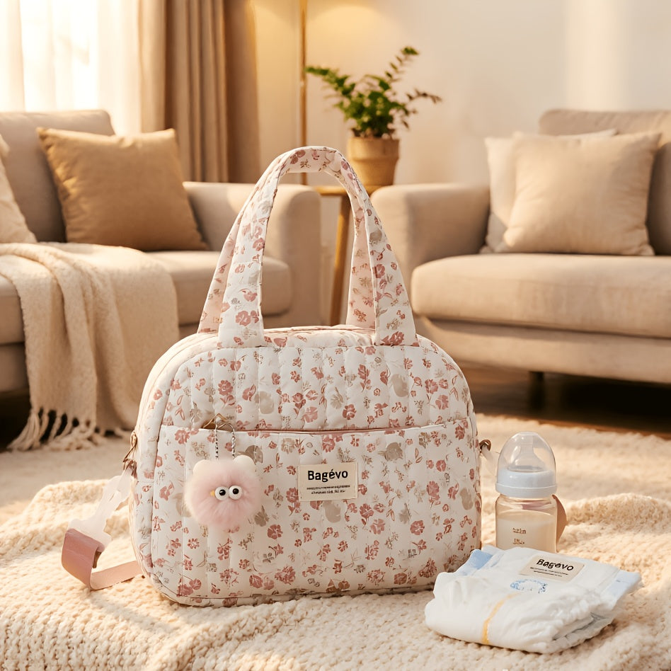 [Sac maman portable] Nouveau Sac Maman Mignon à Motifs Floraux — Monptitlou