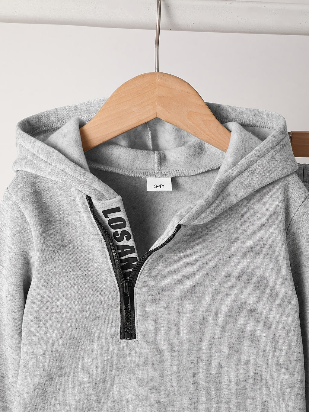 Ensemble sweat à capuche imprimé lettres pour petit garçon — Monptitlou