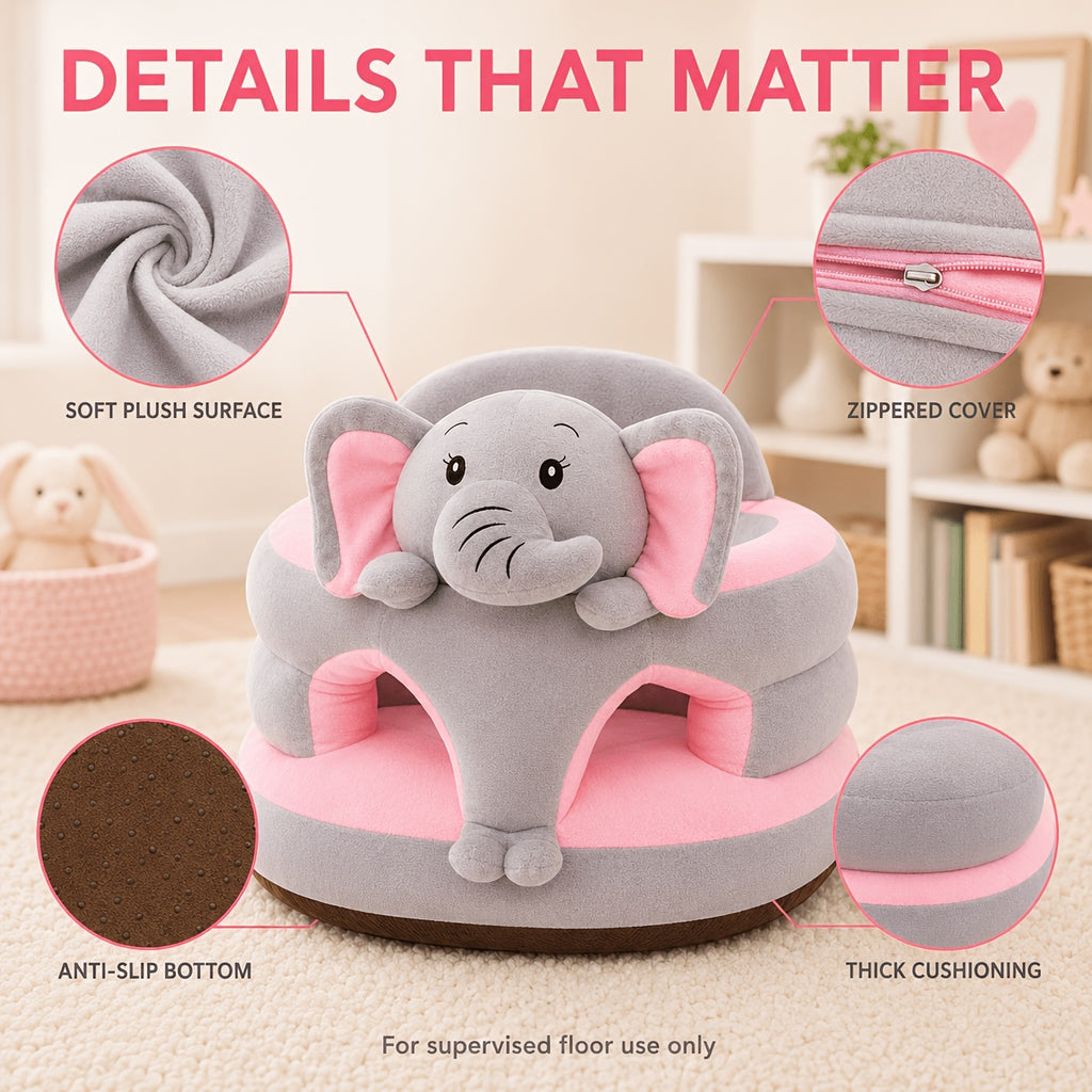 Siège d'apprentissage pour bébé en forme d'éléphant – Support de siège — Monptitlou