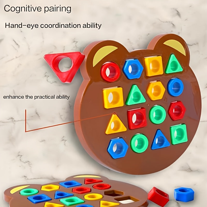 Jeu de construction ours, incluant 1 plateau ours — Monptitlou