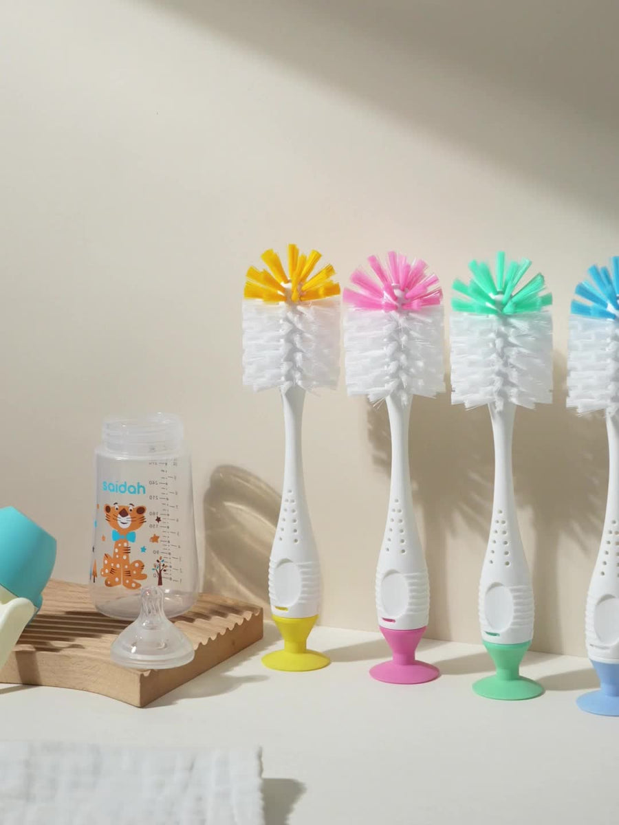 Ensemble de brosses à biberon 2-EN-1 en nylon avec brosse à tétine, photo 14