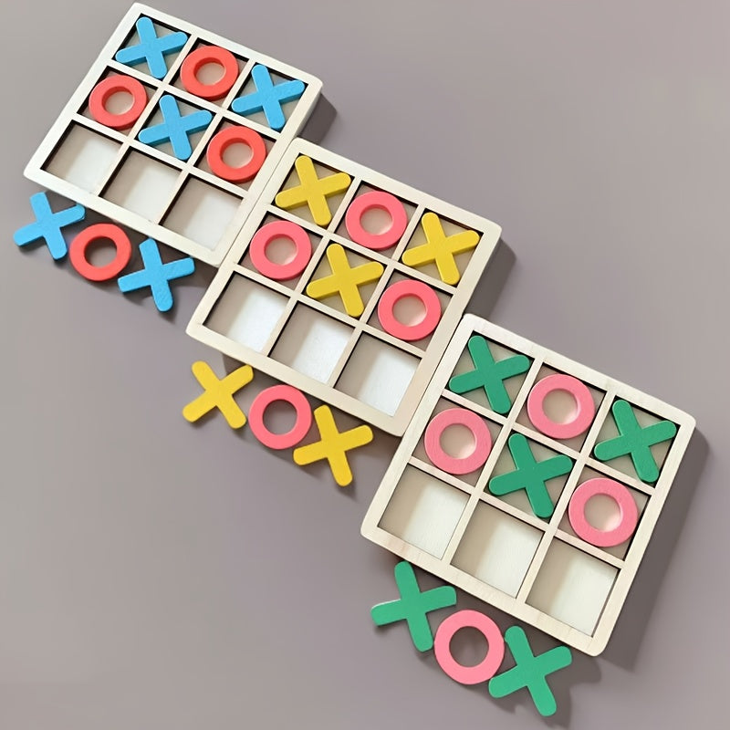 Jeu de morpion en bois pour enfants — Monptitlou