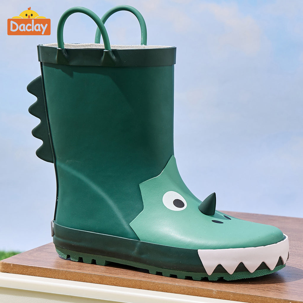 Bottes de pluie vertes, tendance et mignonnes — Monptitlou