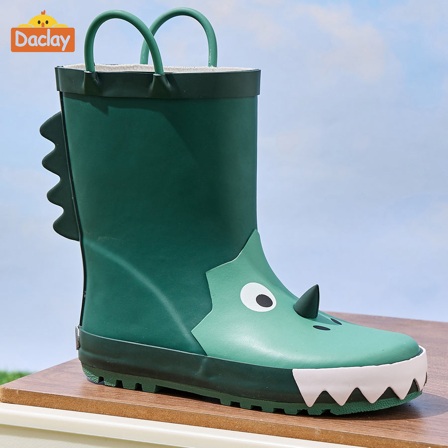 Bottes de pluie vertes, tendance et mignonnes — Monptitlou