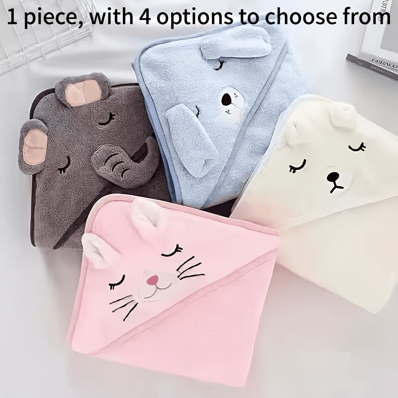 Serviette de bain à capuche pour enfants, 1 pièce/2 pièces — Monptitlou