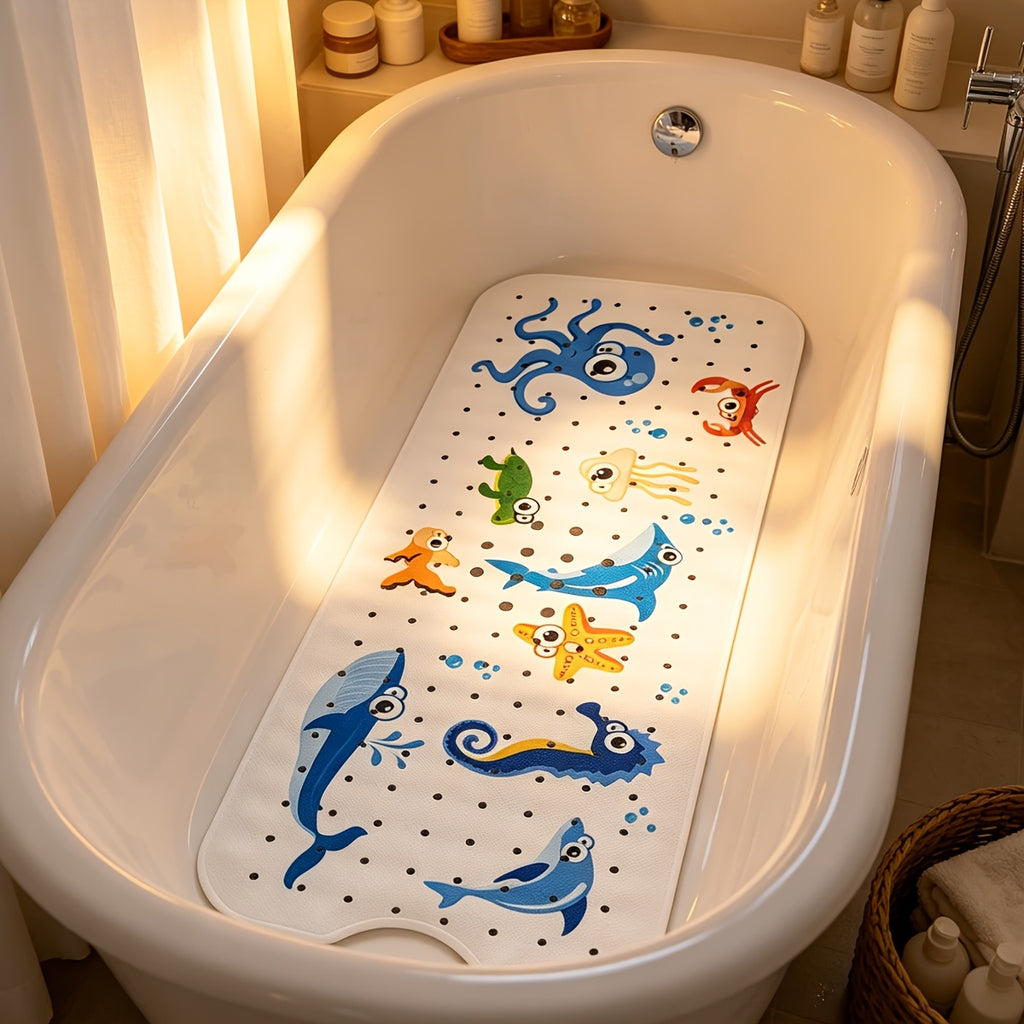 Tapis de bain antidérapant avec motif d'animaux de dessins animés — Monptitlou