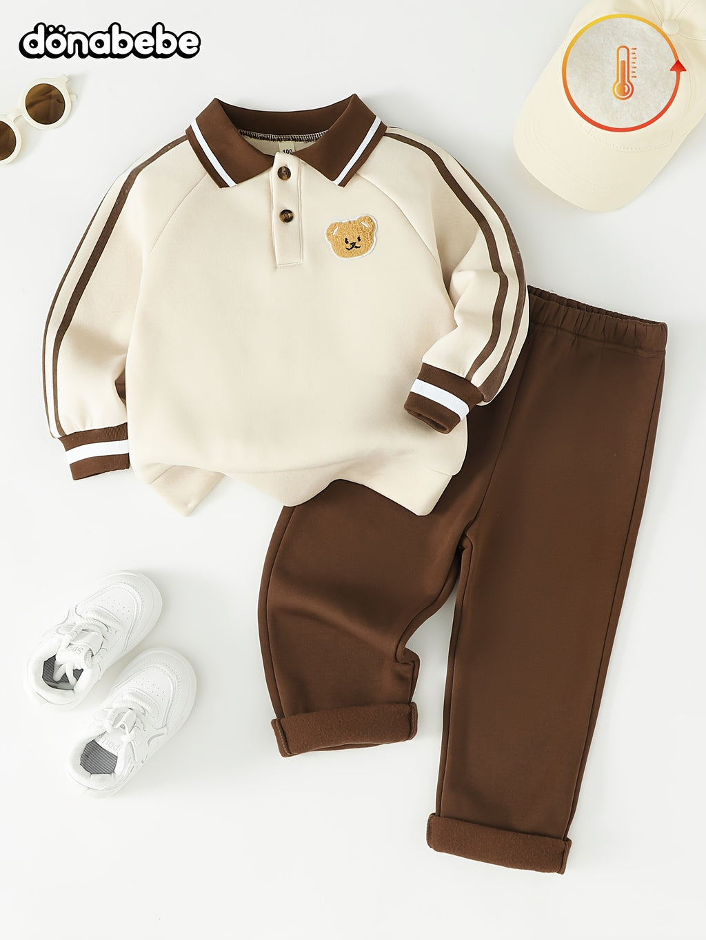 Ensemble pour garçon automne/hiver, style preppy classique et tendance — Monptitlou