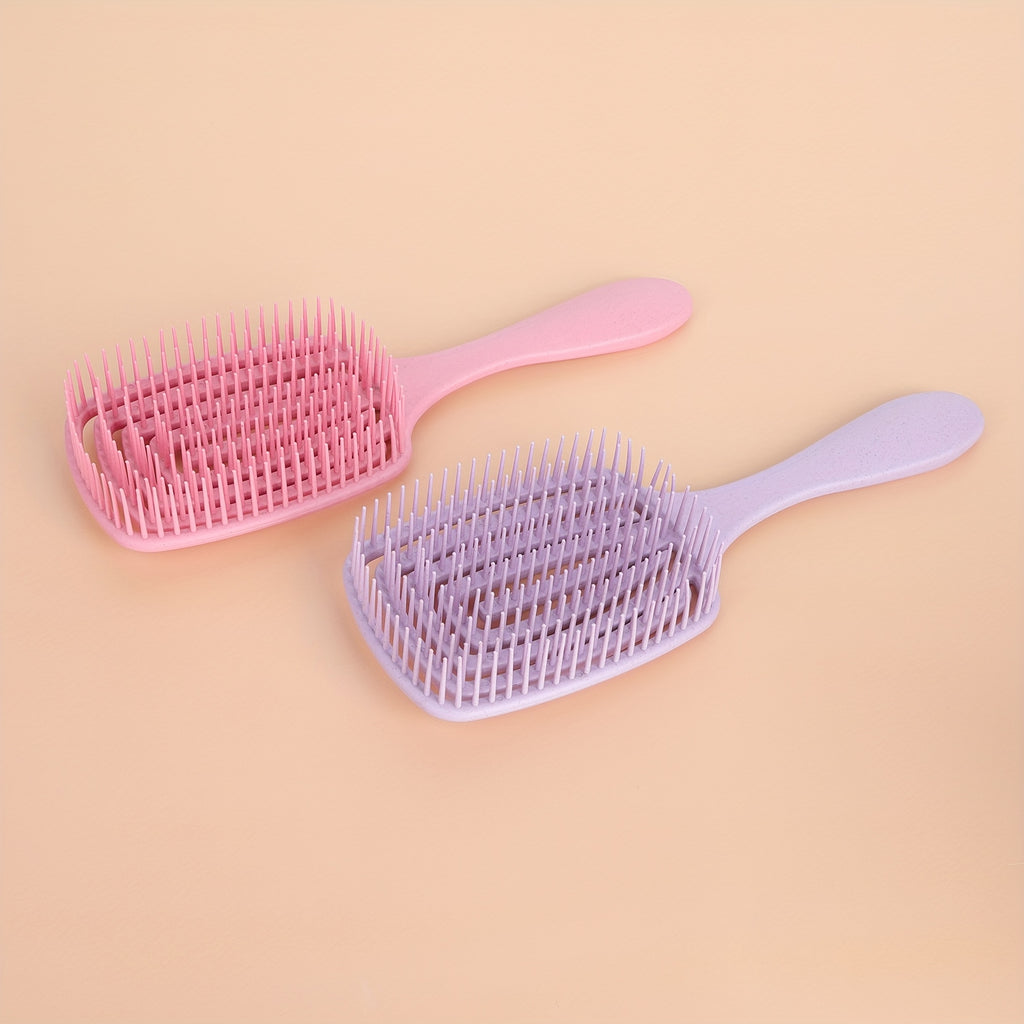 Brosse carrée 1 pc/2 pcs pour cheveux mouillés et secs