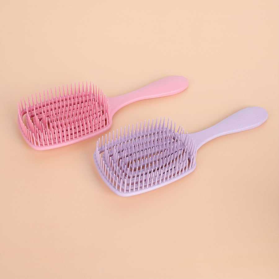 Brosse carrée 1 pc/2 pcs pour cheveux mouillés et secs