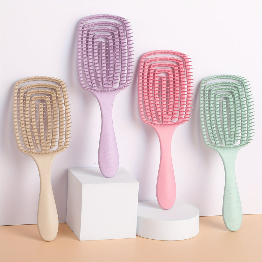 Brosse carrée 1 pc/2 pcs pour cheveux mouillés et secs — Monptitlou