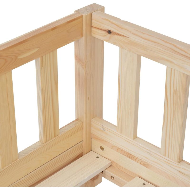 Lit cabane en bois pour enfant, 80 x 160 cm — Monptitlou