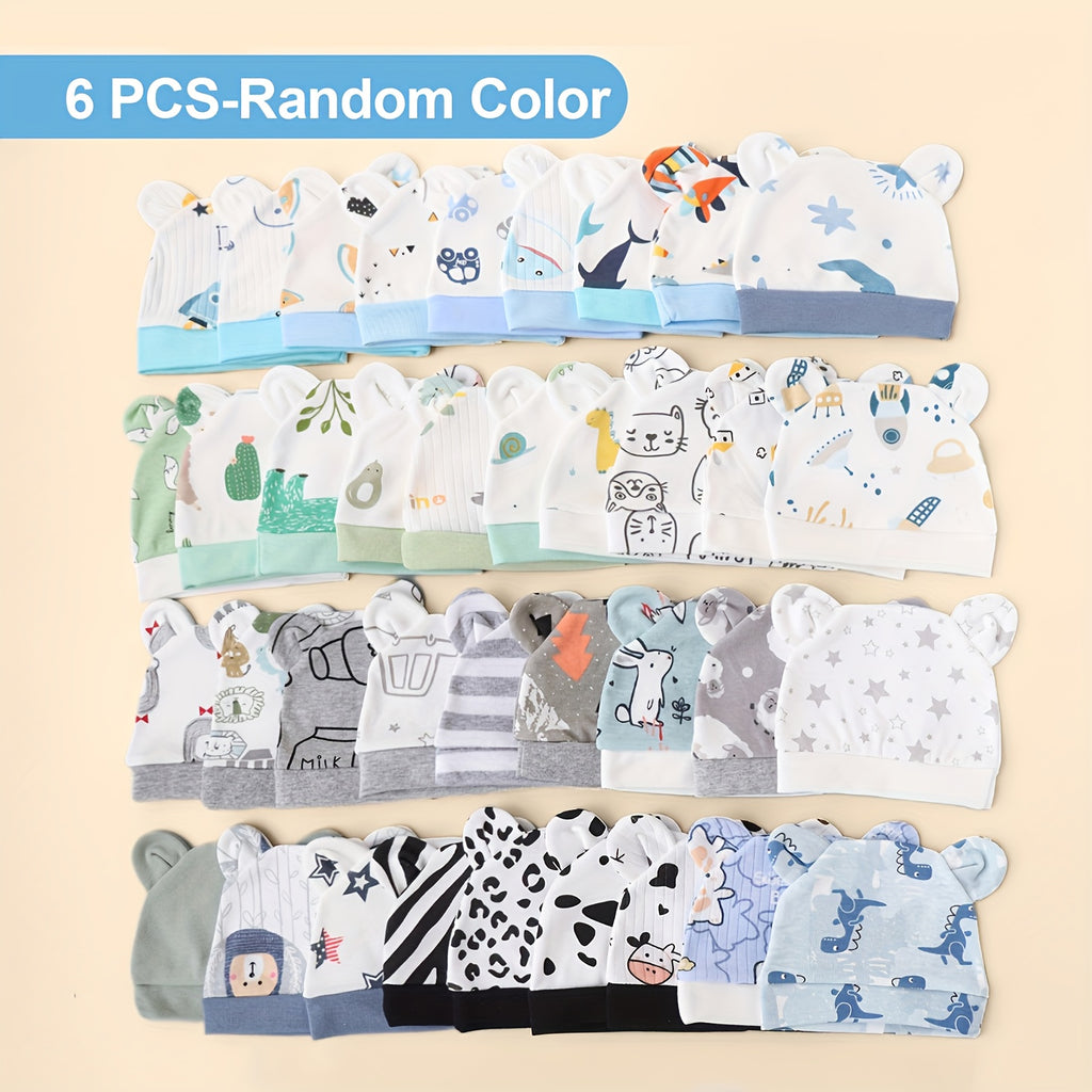 LAPI.ZAPI Ensemble de 6 pièces Bébé Couleur Aléatoire Combinée Chapeau — Monptitlou
