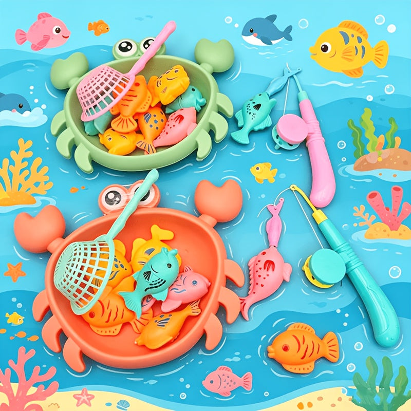 Lot de jouet magnétique de pêche au crabe pour enfants, été — Monptitlou