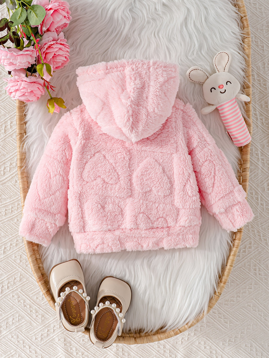 Manteau d'hiver décontracté, chaud et mignon pour nouveau-née fille — Monptitlou