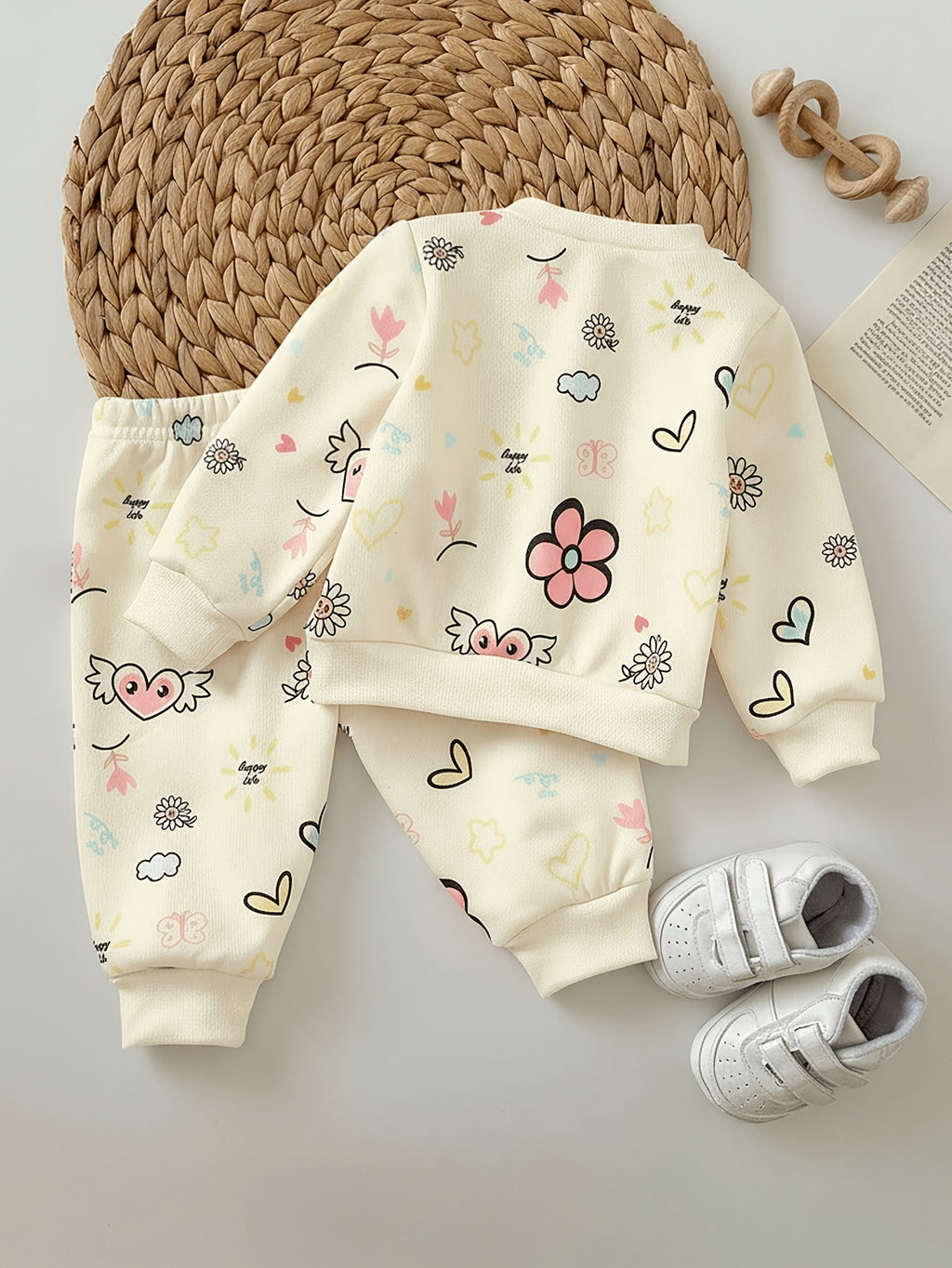Ensemble 2 pièces pour fille, coupe ample, décontracté et confortable — Monptitlou