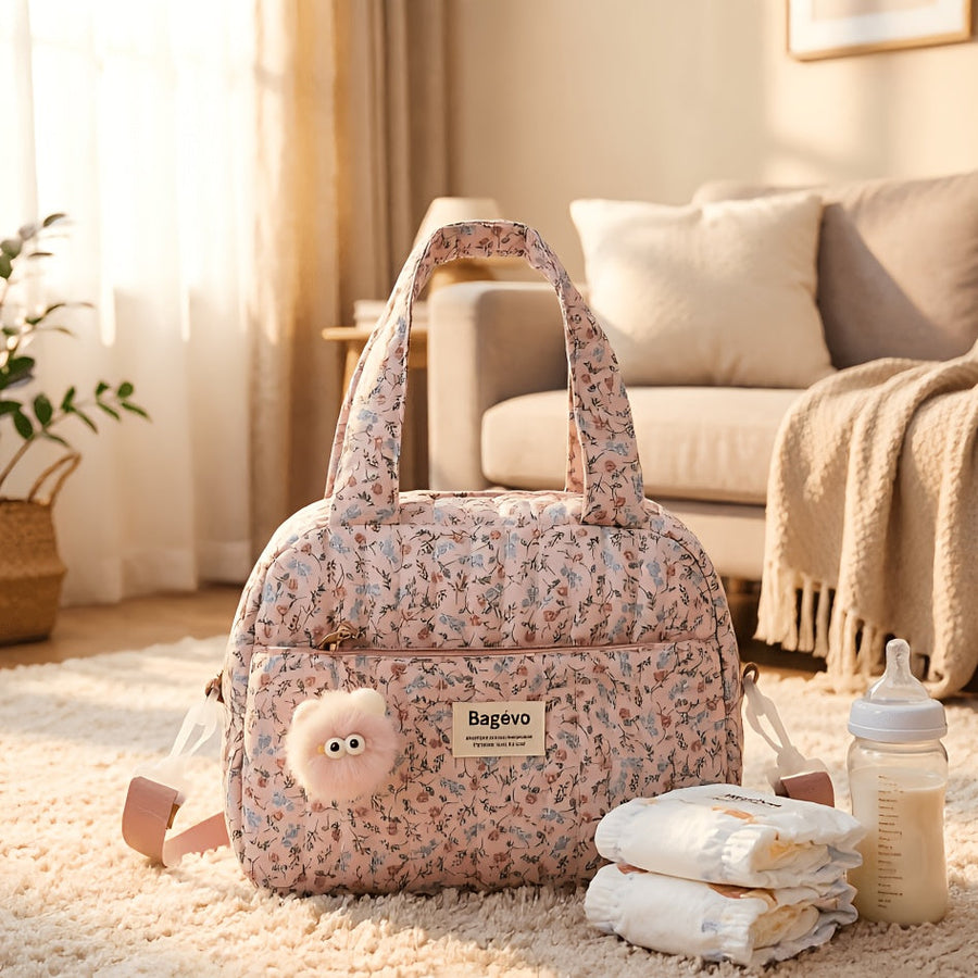 [Sac maman portable] Nouveau Sac Maman Mignon à Motifs Floraux — Monptitlou