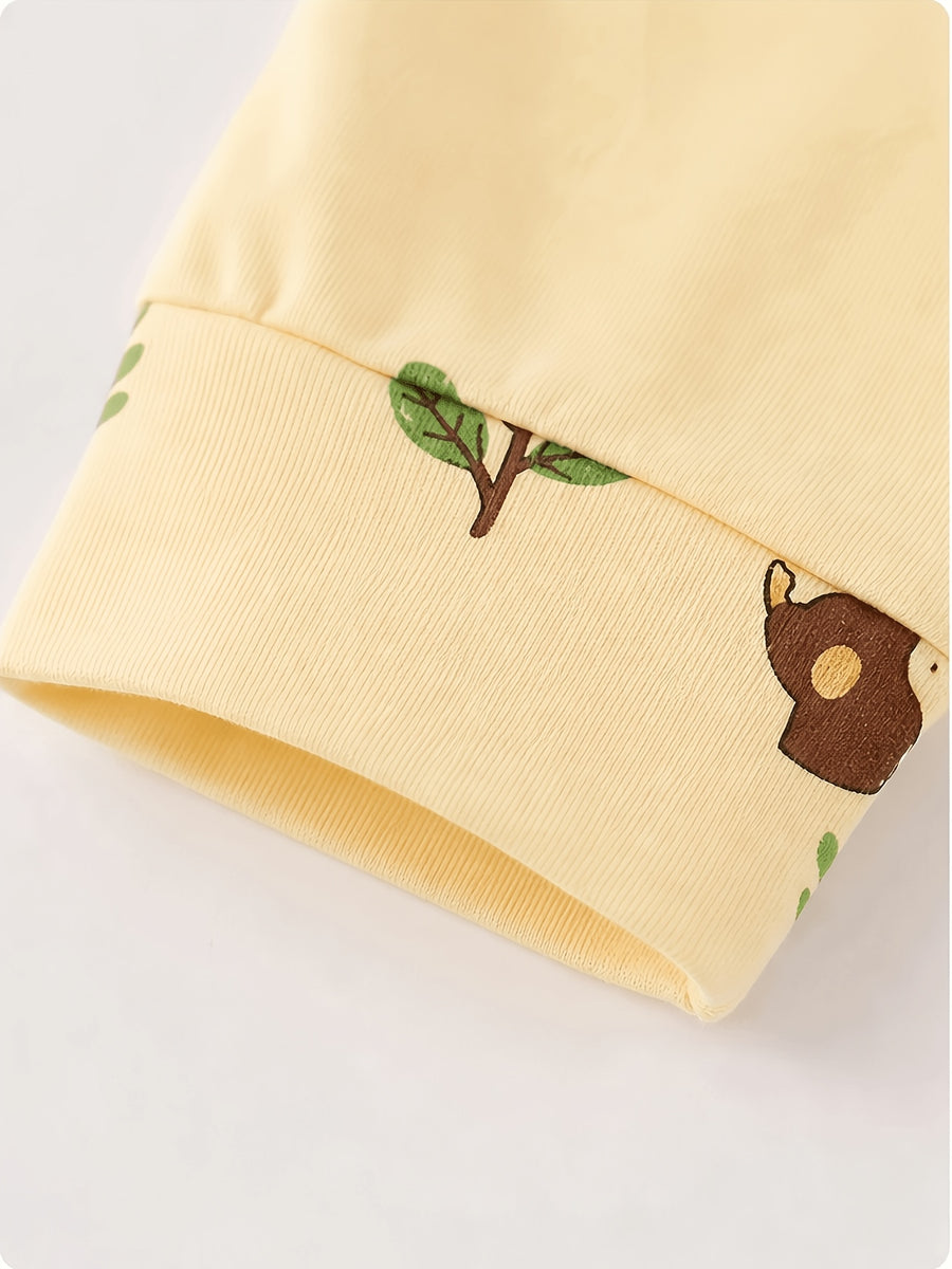 Ensemble nouveau-né pour bébé avec haut à manches longues et boutonnage — Monptitlou