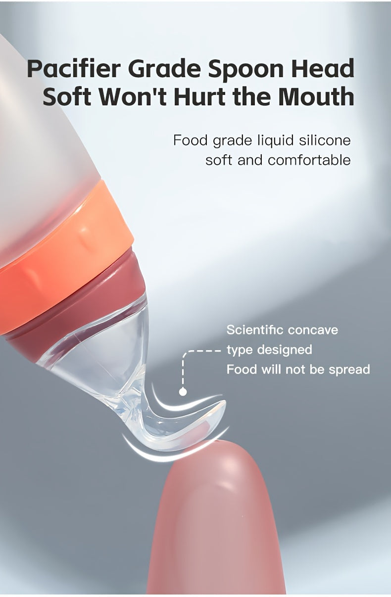 Biberon d'alimentation pour bébé en silicone liquide 100 ml/3 oz — Monptitlou