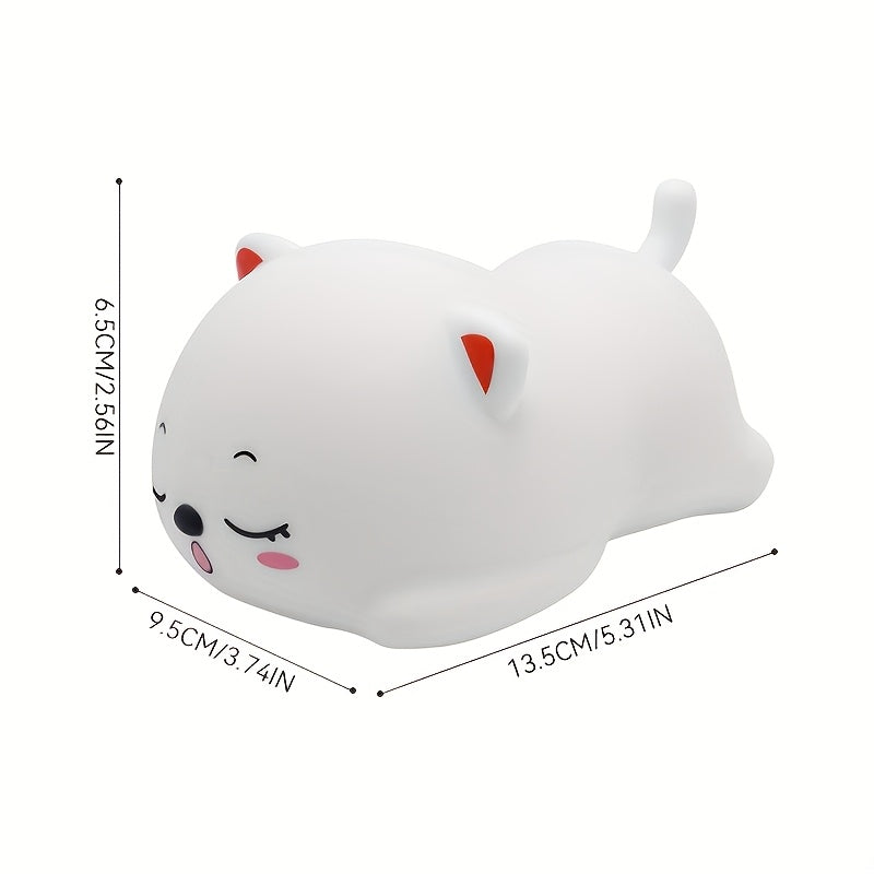 Veilleuse Chat Mignon, Lampe LED en Forme de Chat Endormi — Monptitlou
